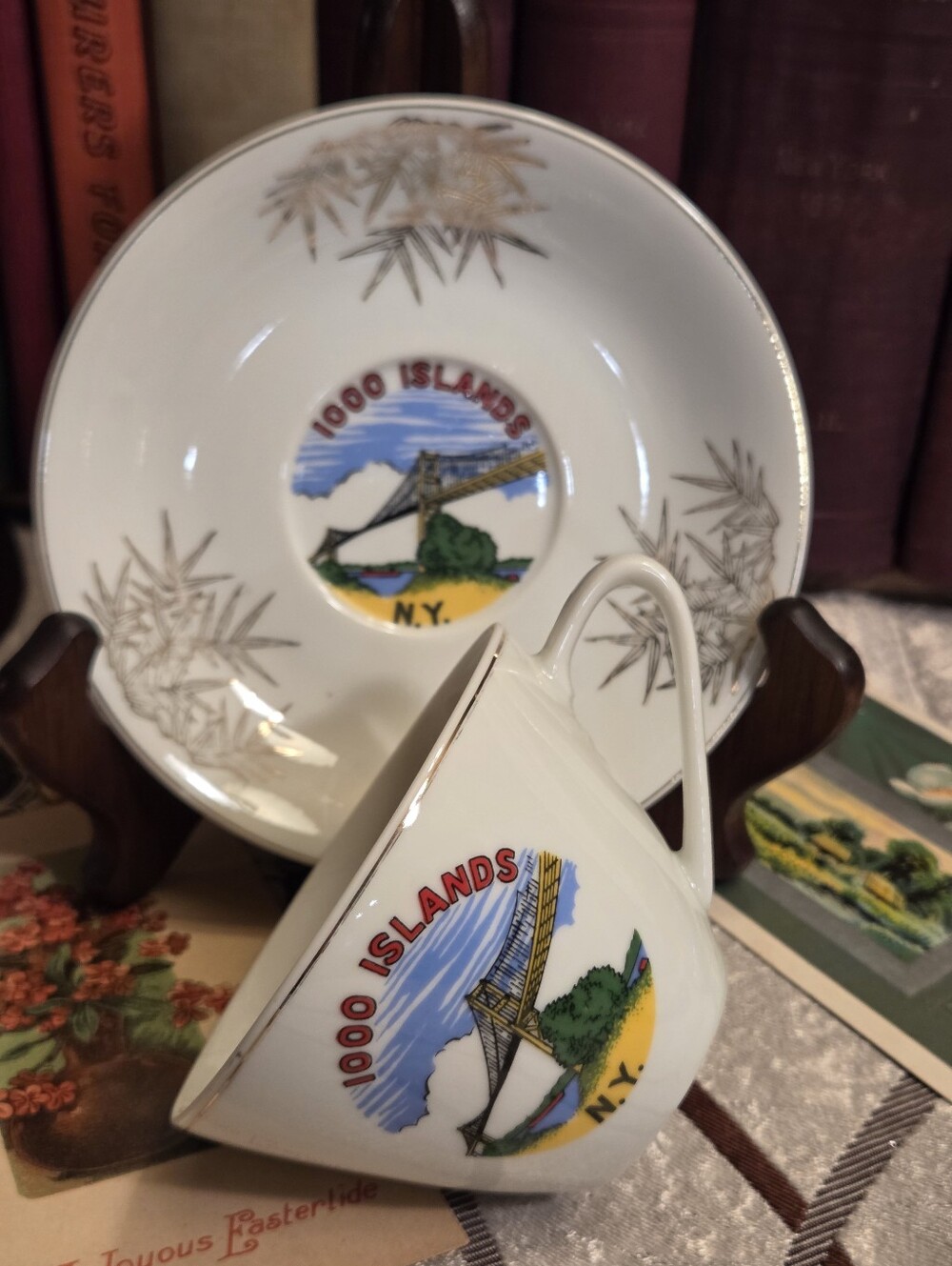 Souvenir 1000 Islands NY Japan Teacup Saucer Set